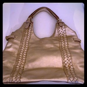 Kate Spade Gold Leather Shoulder Bag